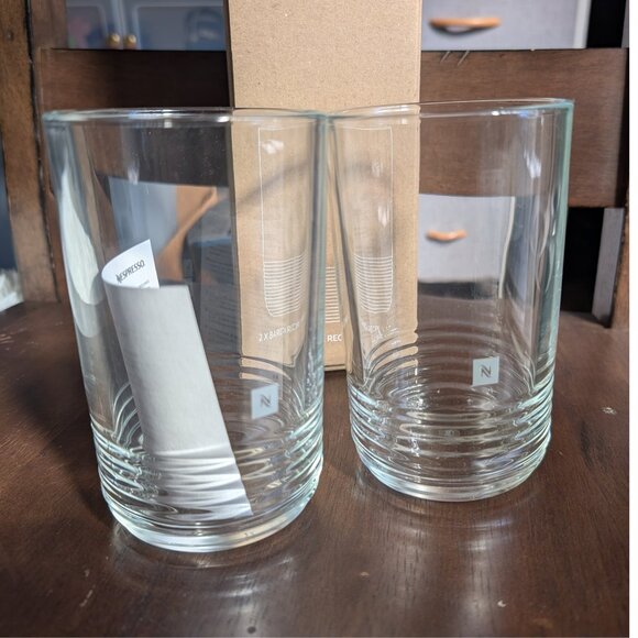 Nespresso Barista Recipe Glasses (Large) Set of 2, Made in France, New In Box - Picture 2 of 6